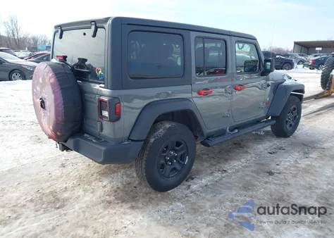 2021 Jeep Wrangler Unlimited Sport 4X4 z USA, uszkodzony, nr VIN 1C4HJXDG8MW547164